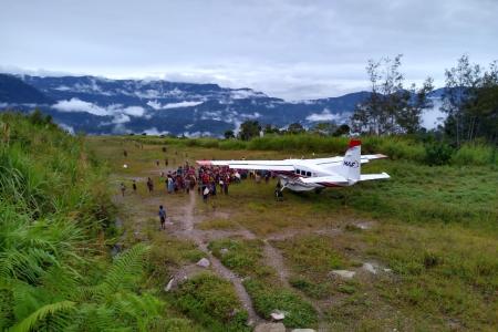 MAF aircraft at Sindeni airstrip
