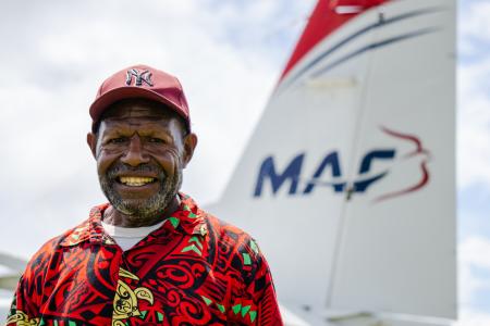 A man smiling