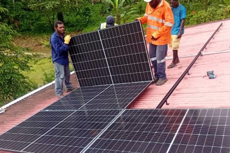 Solar panel installation