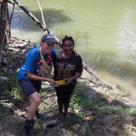 Bridget and the lady with the bananas who swam through the river