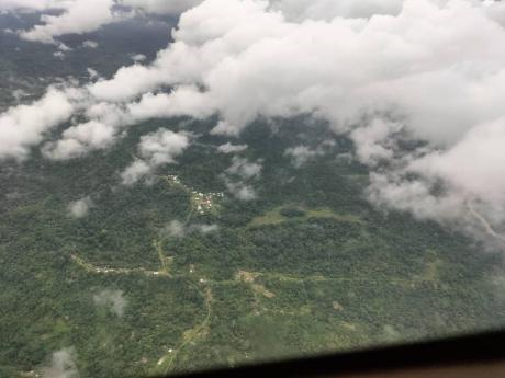 View of the Teacher's College from the MAF plane