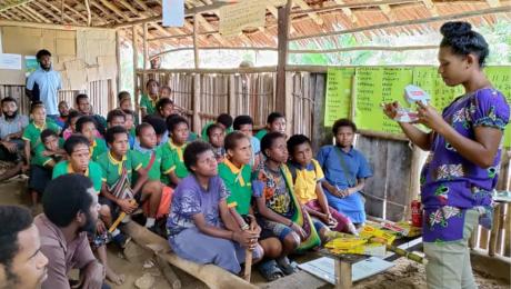 dental hygiene education at a primary school