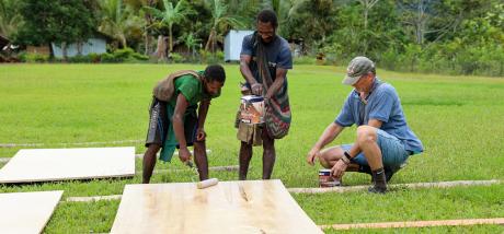 plywood for Yifki school building