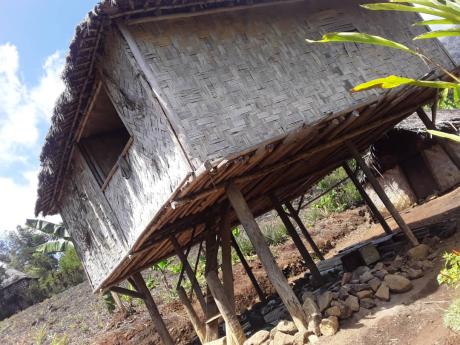 Houses are traditionally build about 2 meters off the ground