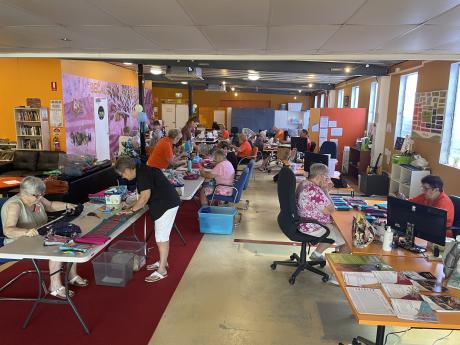 Days for girls sewing and packing bee by a group of volunteers in Cairns