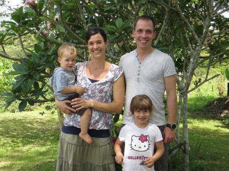 The Schadegg family in 2013 when they joined CRMF 