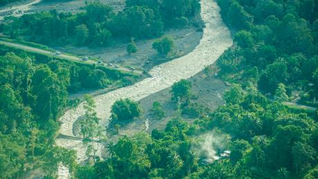 Ramazon bridge damaged by flooding due to Cyclone Maila